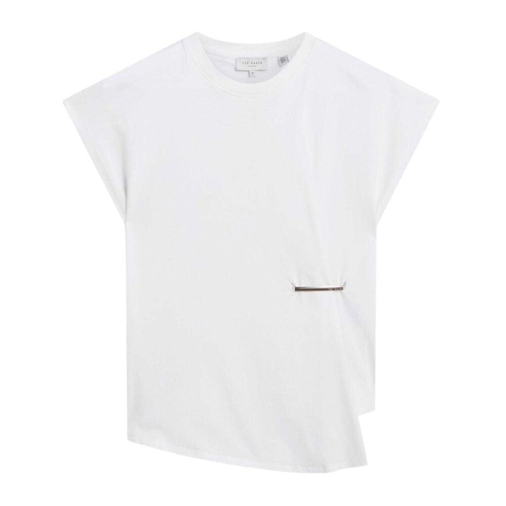 Ted Baker Womens/Ladies Waist Metal Trim T-Shirt / White